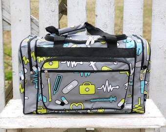 WIHVE Watercolor Bird Rose Flower Floral Sports Gym Bag Travel Overnight Duffel Bag for Men and Women