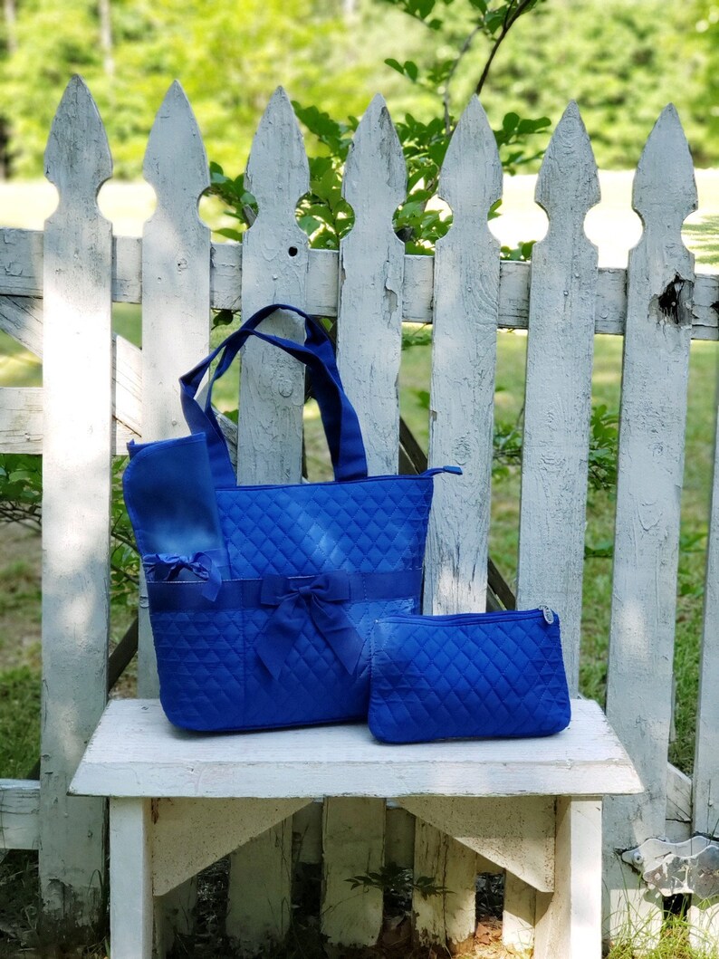 royal blue diaper bag