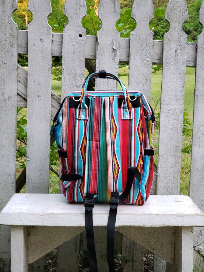 serape backpack diaper bag