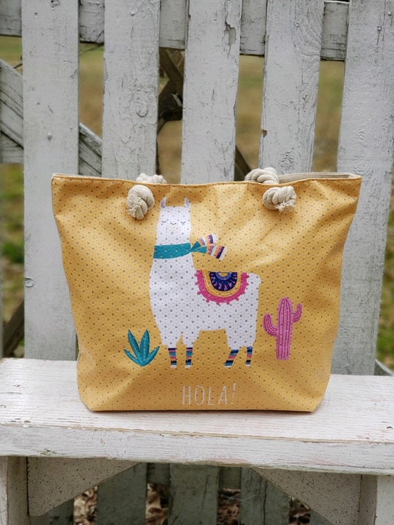 llama beach bag