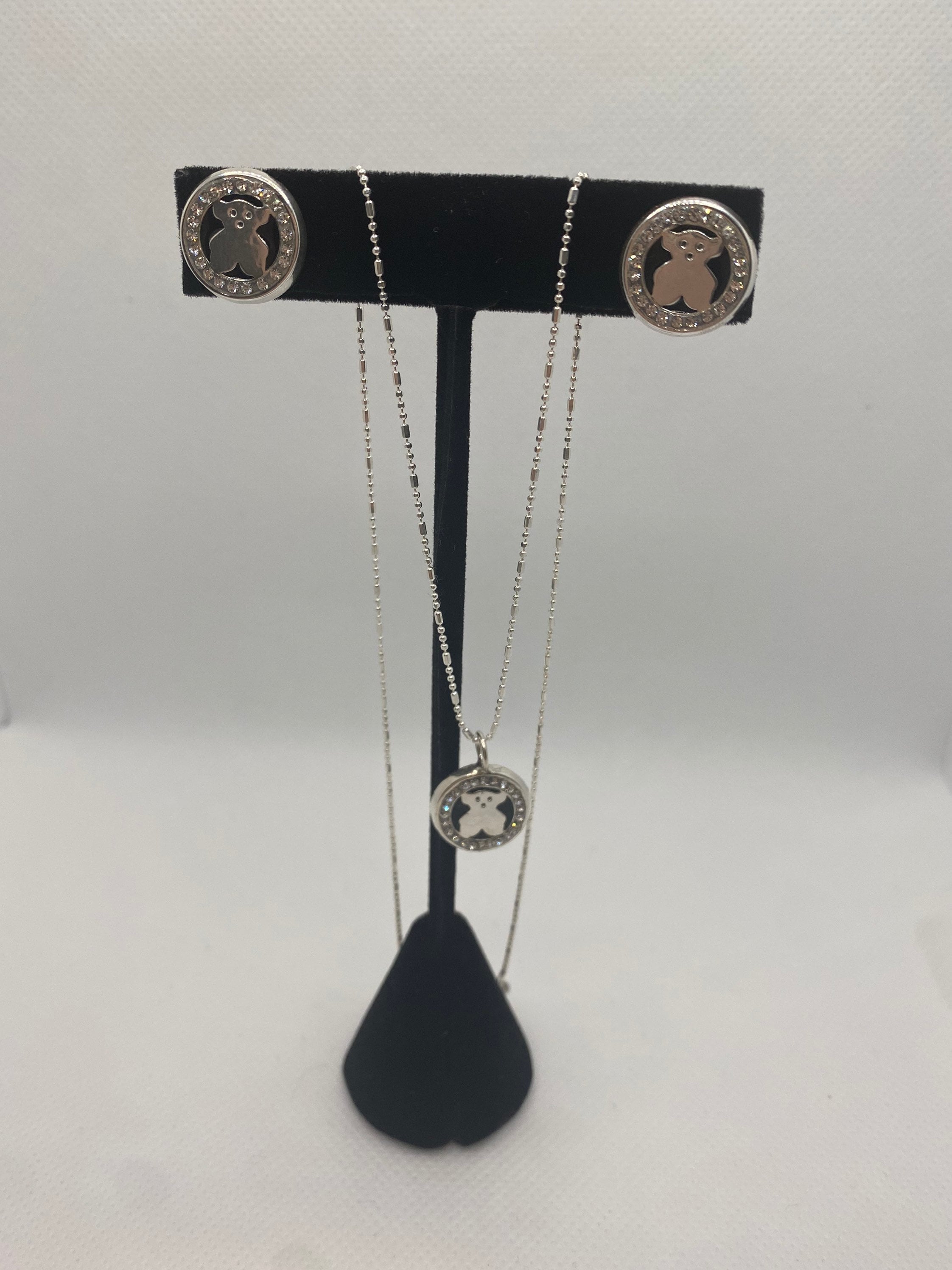 Tous Inspired set of earrings and pendant Etsy.de