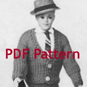 Vintage 1963 Barbie Ken Suits 4 Knit Patterns
