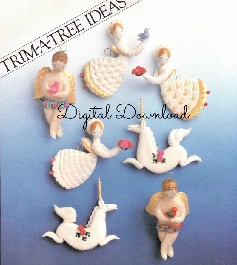 Bread Dough Ornaments, Vintage Christmas Trim a Tree, Decoration