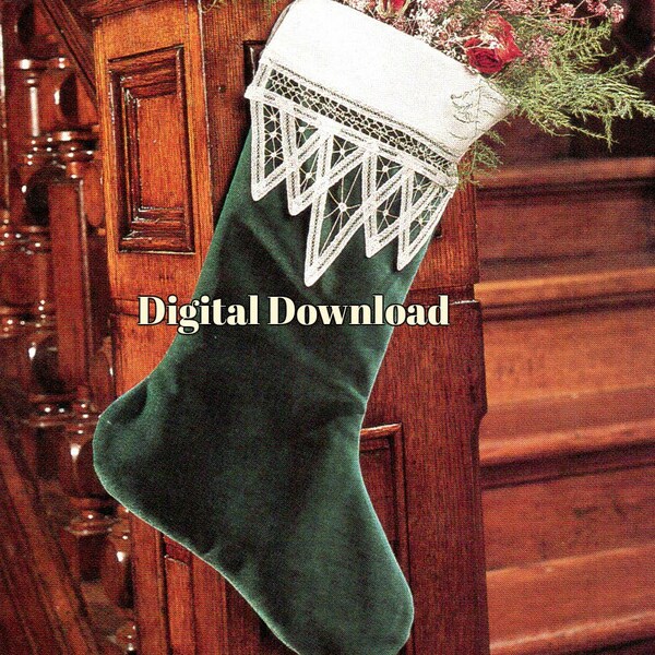 Lace Stocking Pattern Victorian Stocking - Etsy