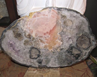 Huge Pink Amethyst Geode/Pink Amethyst Slice/ XL Pink Amethyst/ Spectacular Pink Amethyst