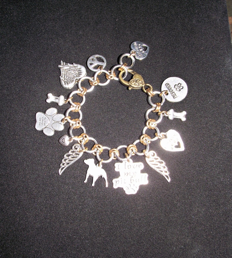 Pit Bull Angel Charm Bracelet image 5