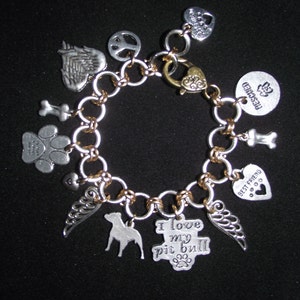 Pit Bull Angel Charm Bracelet image 2