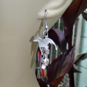 Pit bull silver earrings image 5