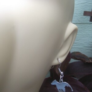 Pit bull silver earrings image 3