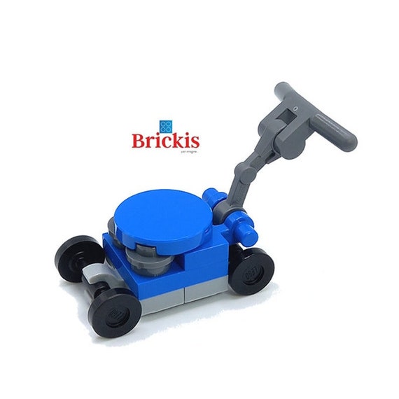 Model built of LEGO® bricks Lawn Mower Garden Grass mini set for children  or nice as a gift for a gardner design by Brickis