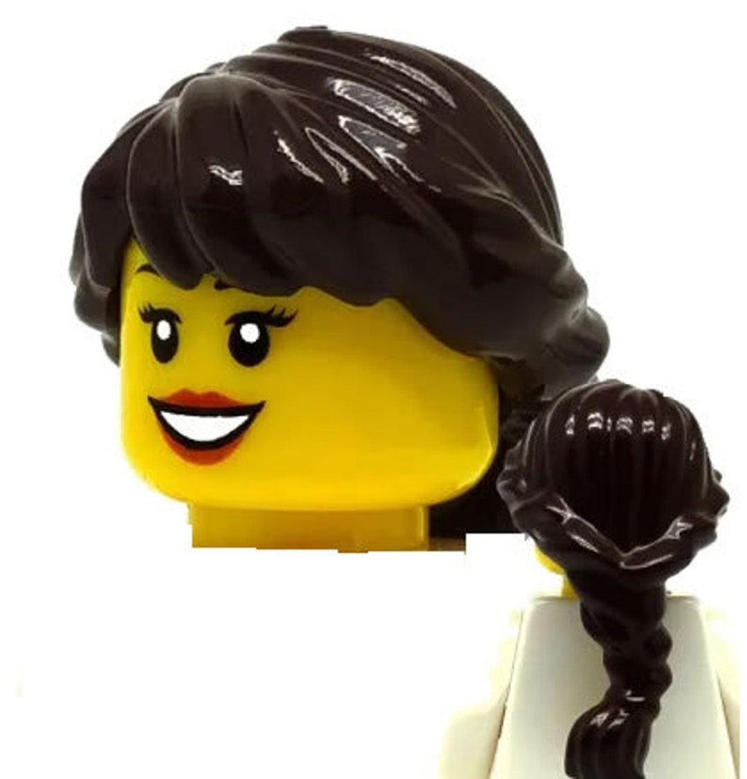 LEGO® HAIR Dark Brown Parts Original Lego to Configure Your Etsy