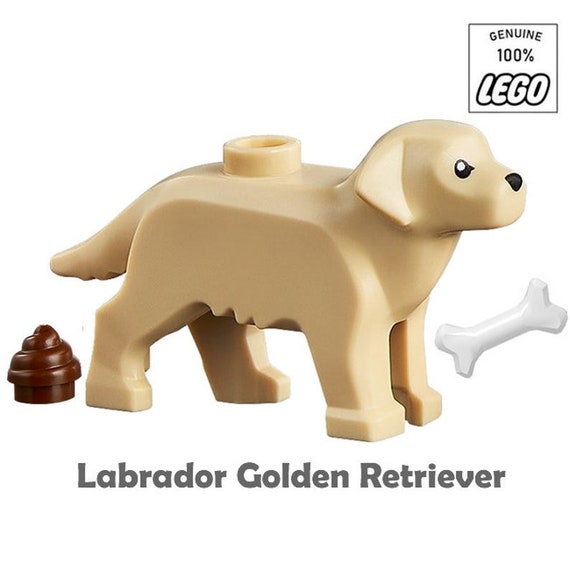 LEGO® ゴールデンレトリバー 子犬 骨とうんち付き 動物パーツ ミニ