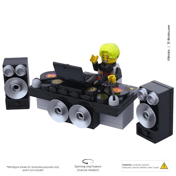 Intec （8枚セット） レコード レーベル TECHNO テックハウス Custom LEGO® Disc Jockey Mixer Setup – Brick DJ Booth With
