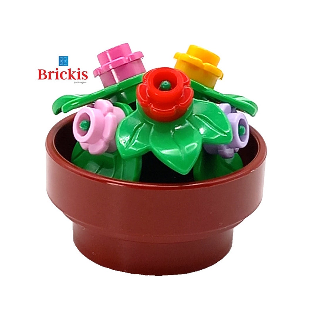 Design personalizzato MOC LEGO® Fiori in vaso rose rosse Piante City Garden  accessori paesaggistici per accessori per minifigure per LEGO Friends -   Italia