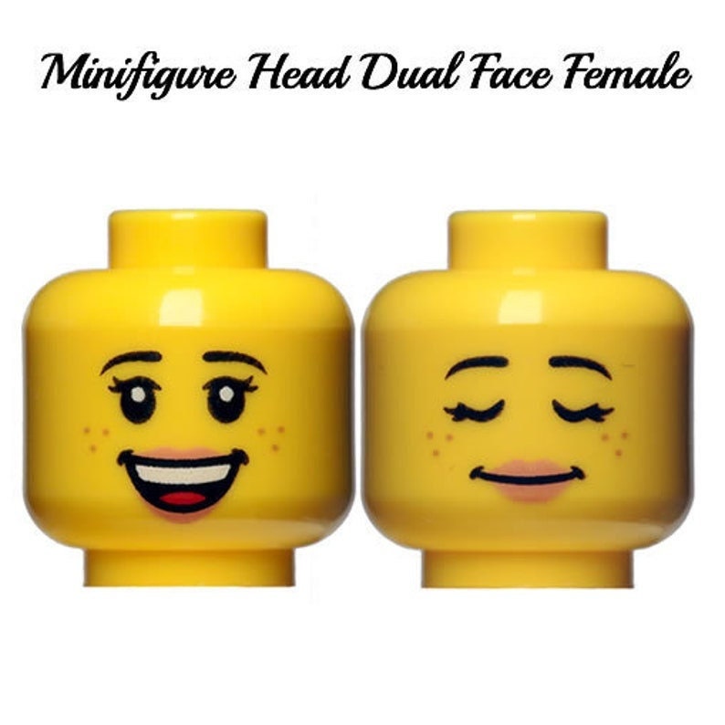 LEGO® HEAD Dual Face Parts Lego to Configure Etsy