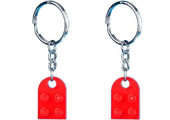 Models Built of LEGO® Plates KEYCHAIN HEART Love Friendship Bff