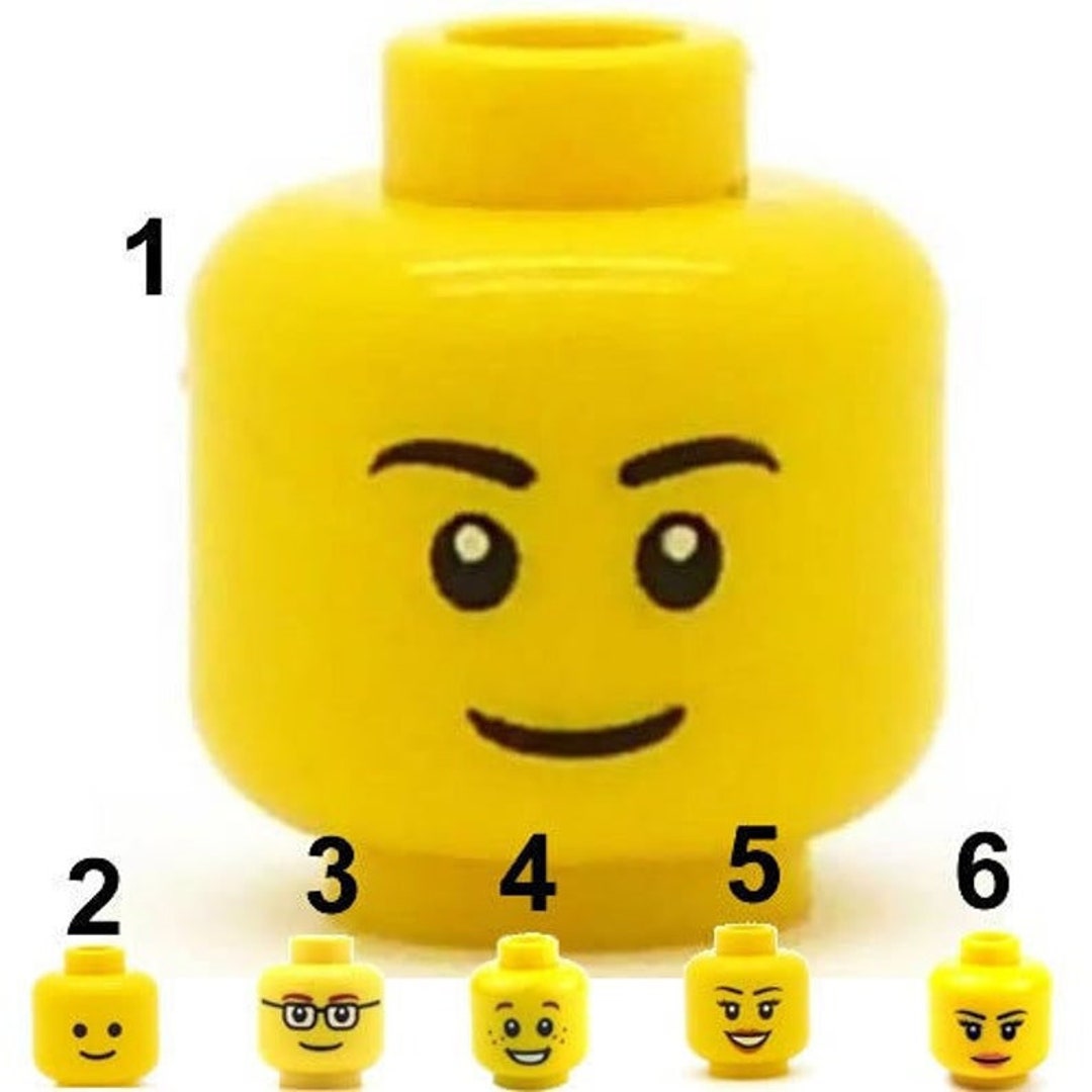 Korean en lille Imidlertid LEGO® HEAD Face Choose Your Head Parts Original Lego to - Etsy