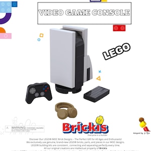Models Built of LEGO® Bricks Video Game Console MOC - Next-Gen, All our designs is made to LEGO Minifigure size. Designed by Brickis
