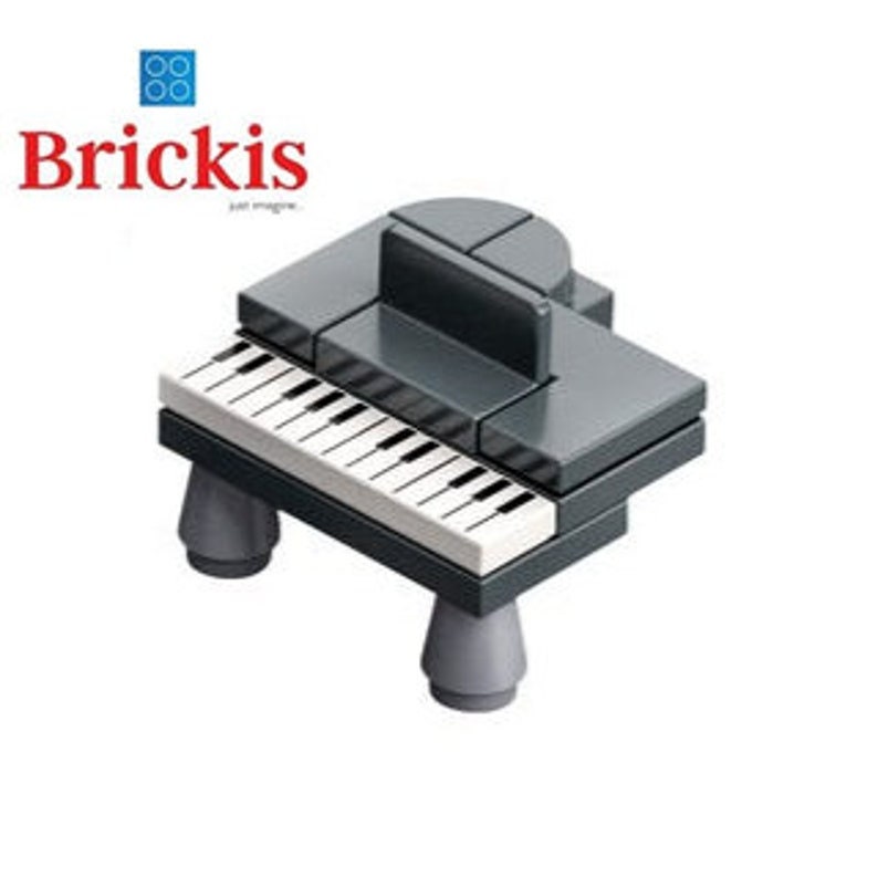 Pianoforte / Pianoforte a coda / Mini set dal design personalizzato Modello  costruito con mattoncini LEGO® Minifigure di accessori per strumento  musicale / tastiera di pianoforte Brickis -  Italia