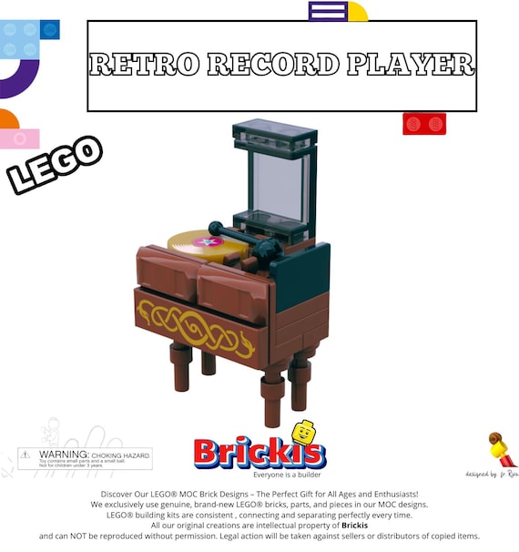 Record Player MOC | Retro Turntable Vinyl Magic in Bricks – Vinyl