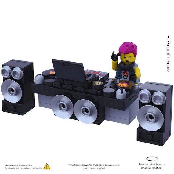 Custom LEGO® Disc Jockey Mixer Setup – Brick DJ Booth With