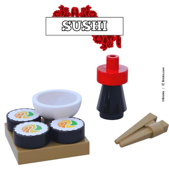 Custom LEGO® Sushi Set – Mini Japanese Food MOC | Nigiri