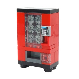 Models Built of LEGO® Bricks MOC VENDING Machine soda cola drinks restaurant tavern Furniture Custom Design for minifigures