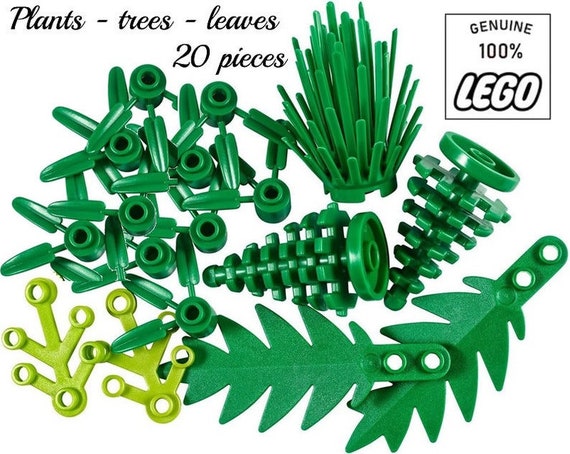 Set LEGO® di 20 foglie steli foglie di palma albero pino arbusto piante  paesaggio parti accessori per la tua minifigure