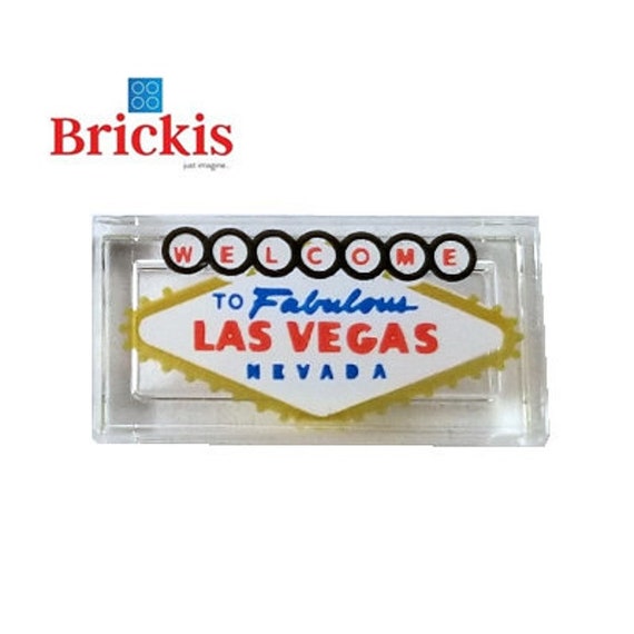 LEGO® Welcome to Fabulous LAS VEGAS Nevada Decorated Printed 