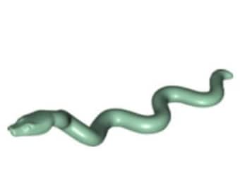 green lego snake