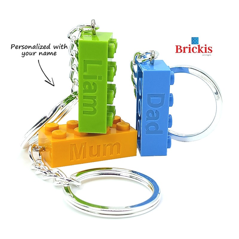 Engraved lego shop keychain