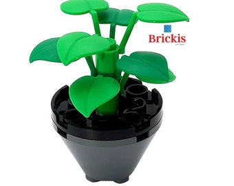 Custom Design MOC flowers in pot plant Models Built of LEGO® Bricks Plants City Garden landscape accessories for minifigures