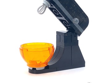 Modellen gemaakt van LEGO®-stenen Keukenmixer Robot Keukenmachine Mixer Custom design miniset schaal Accessoires voor minifiguren Brickis