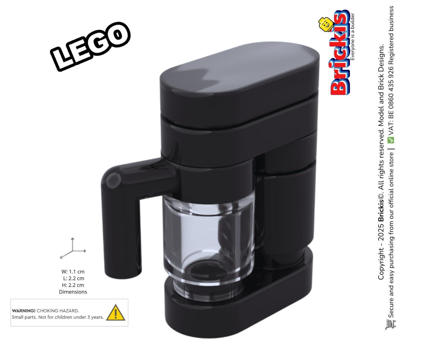 MOC Drip Coffee Maker Models Built of LEGO® Bricks Espresso Maker MOC  Custom Designed Brick Coffee Machine Designed by Brickis
