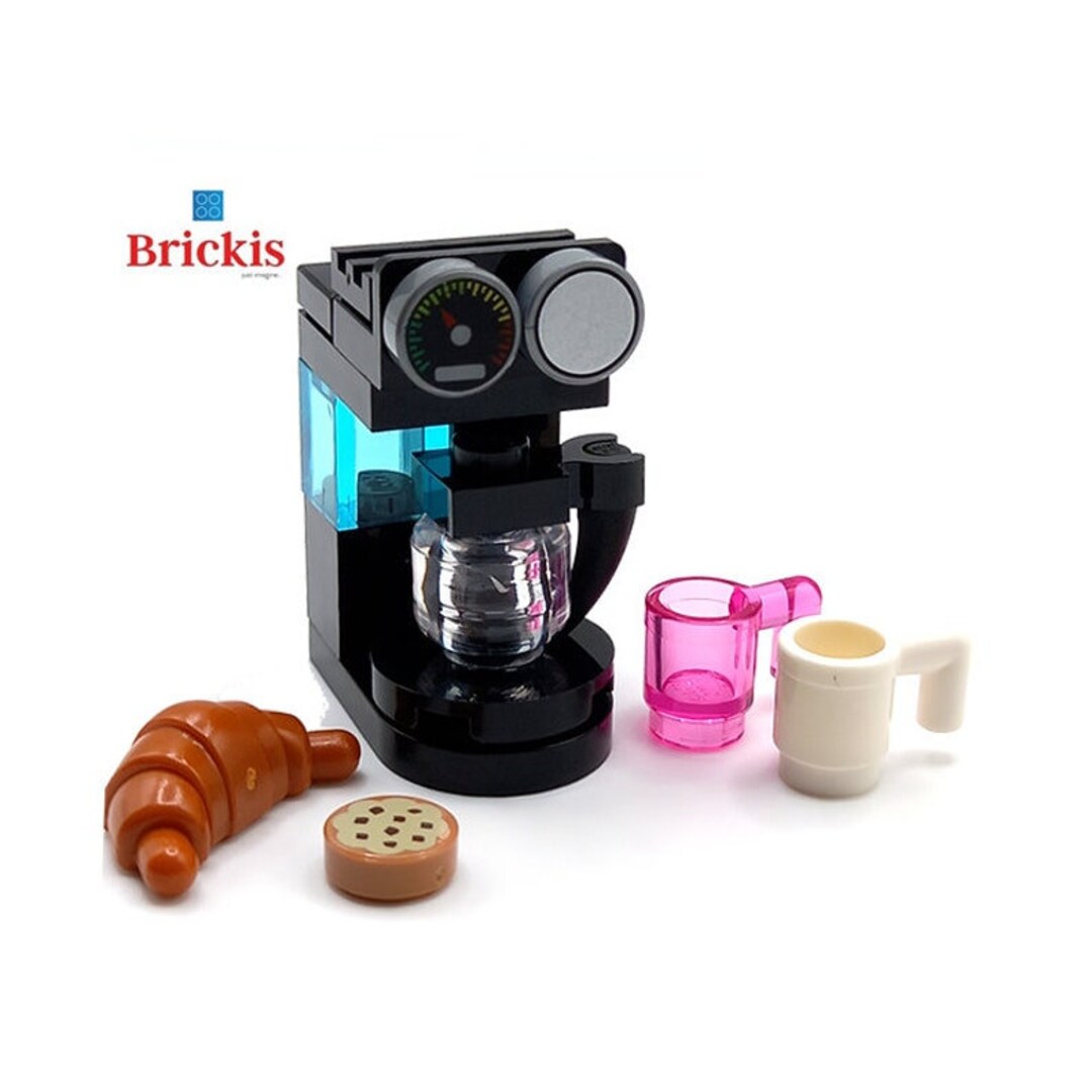 Coffee Machine With Butter Biscuits and Coffee Cups Custom Design Mini  Set Models Built of LEGO® Bricks Accessories for Minifigures