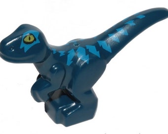 Genuine LEGO DINOSAUR Baby Standing With Blue Markings and Yellow