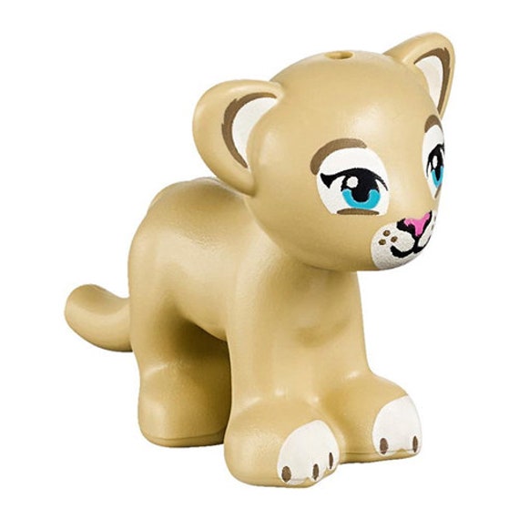 LEGO LION TIGER Cub Friends Elves Baby With Medium Azure Eyes