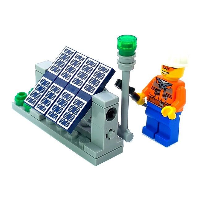 LEGO®ブロックで作られたモデル 風力タービン レゴ 風力発電機 風車 