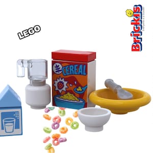 MOC Minifigure Breakfast Pack – Because Even Minifigs Need Energy! The Perfect Cereal Set for Minifigures Models Built of LEGO® Bricks