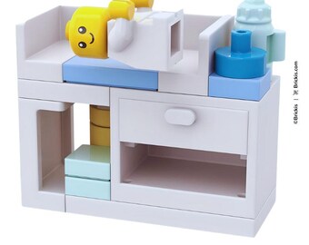 Models Built of LEGO® Bricks – MOC Baby Changing Table With