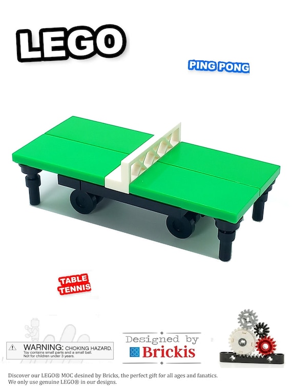 Model Built of LEGO Bricks LEGO MOC Ping Pong Table Tennis Sport Mini Set for Kids or Adults Nice as a Gift Design Brickis Etsy UK