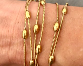 Multi-layer Gold Necklace/Bracelet