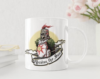 Dark Souls Mug | Solaire | Gifts for him | Bloodborne | Elden Ring | Presents |