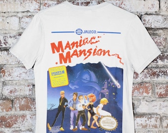 Maniac Mansion T-Shirt | Retro | Nintendo | Gaming | Gifts | Presents