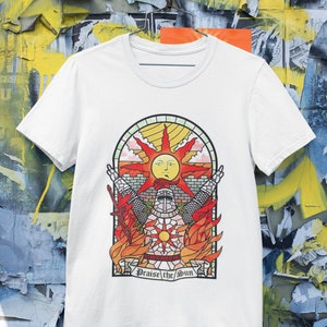 -shirt Dark Souls | solaire | Transmission sanguine | Bague ancienne | Cadeaux | Cadeaux