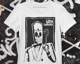 Grim Fandango T-Shirt | Retro | Nintendo | Gaming | Gifts | Presents