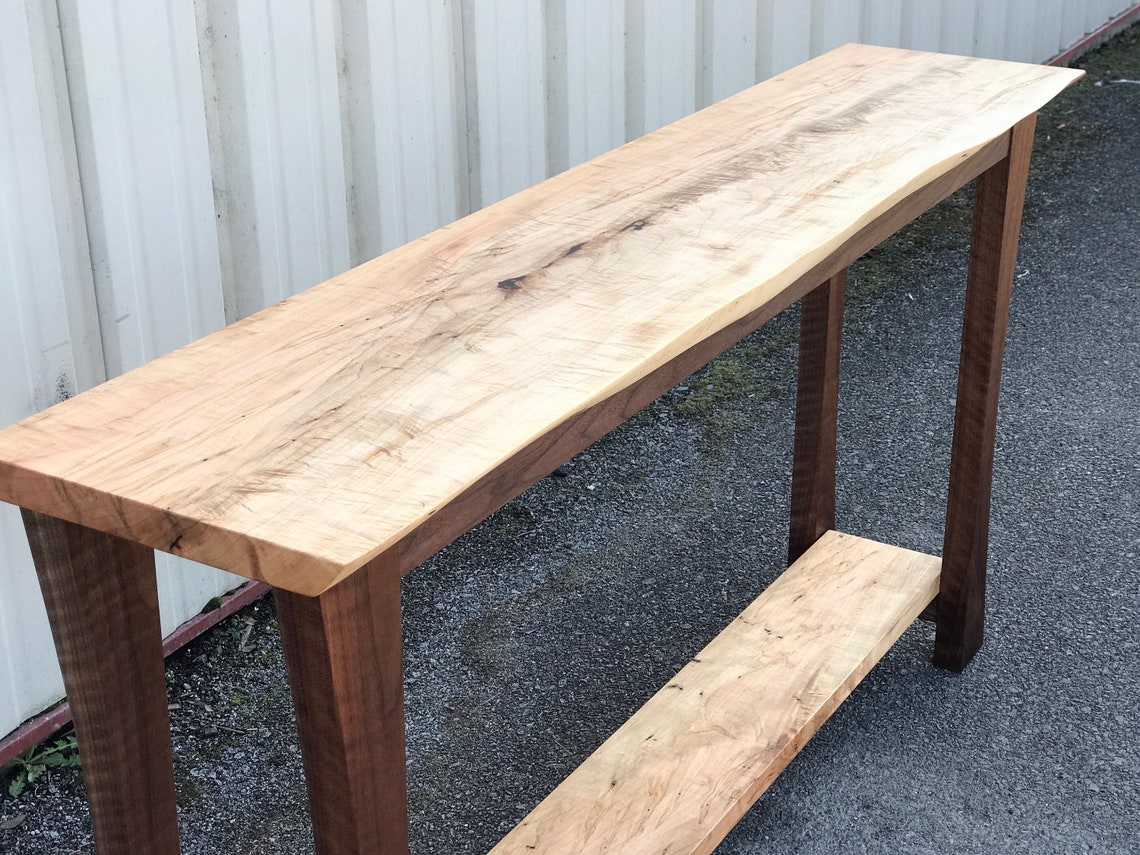 Live Edge Side Table Etsy