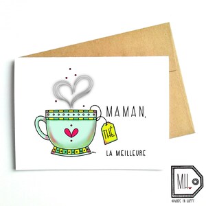 Carte française - fête des mères - carte fête des mères - carte pour maman - carte maman - maman - mère - merci maman - fête des mères amusante - la meilleure