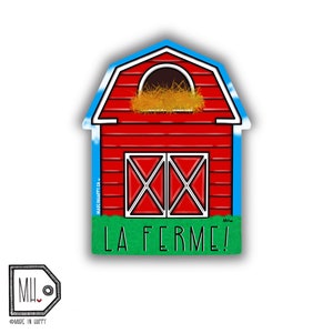 Funny Vinyl Sticker Planner Sticker Water Bottle Sticker Laptop Sticker Decal Autocollant barn sticker farm sticker shut up la ferme