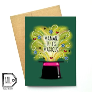 French card - mothers day - mothers day card - card for mom - mom card - mom - mother - thanks mom - maman magique